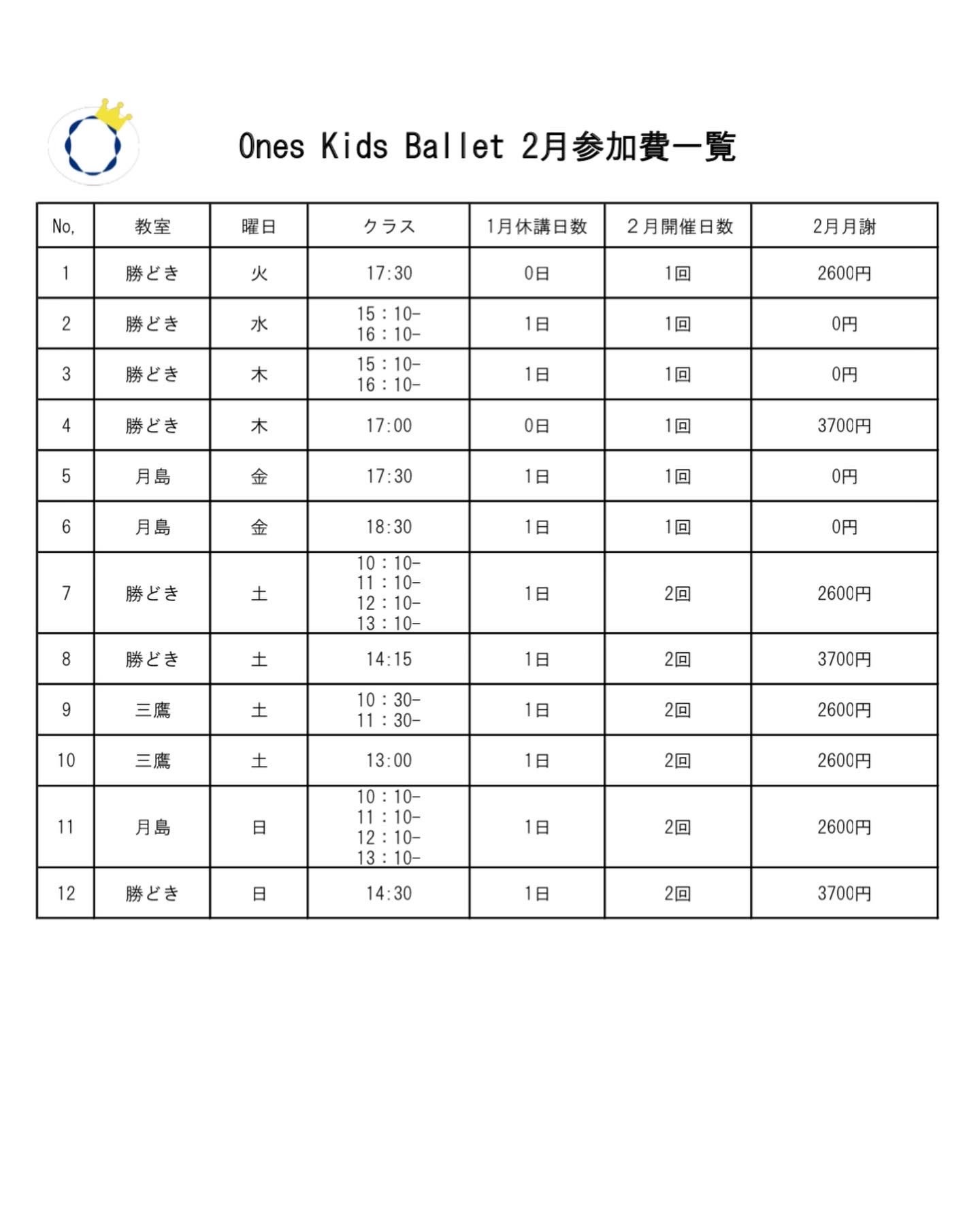 勝どきバレエ月謝割引について